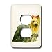 yorkshire terrier - Dogs Yorkshire Terrier - Yorkshire Terrier - Light Switch Covers - 2 plug outlet cover