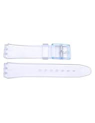 Swatch Replacement Synthetic Plastic Semi-Clear 17mm Watch Band