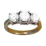 14K 2.00 CTW Three-Stone Diamond Ring