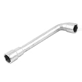 uxcell 六角ソケットレンチ　スパナスリーブレンチ　125mm長いL型ダブルエンドホイールナット