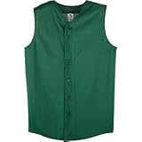 Mesh Sleeveless Button Front Baseball Shirt