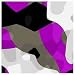 ArtScape 9' Purple Camouflage Pool Table Cloth