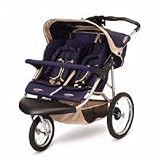 InStep Safari Swivel Double Jogging Stroller (Blue/Khaki)