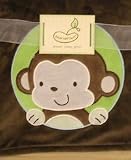 2 Ply Blanket Crib Throw Brown Monkey