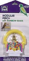 Vo-Toys Modular Bird Perch with Rainbow Beads