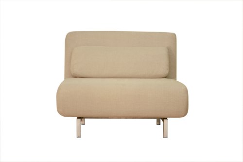 Baxton Studio Cirillo Convertible Chair/Daybed, Cream
