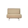 Baxton Studio Cirillo Convertible Chair/Daybed, Cream
