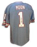 Warren Moon Signed Houston Oilers Throwback Baby Blue Jersey