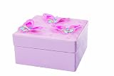 Pink Poppy Colourful Butterfly Jewellery Box - Pale Pink