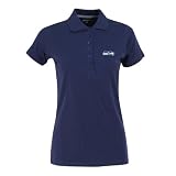 NFL Women's Seattle Seahawks Spark Short Sleeve Polo (Navy, XX-Large) at Amazon.com
