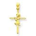 Jewelry : 14k Praying Girl Cross Pendant