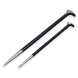 2-pc. Solid Steel Pry Bar Set by Michigan Industrial Tools