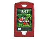 Apple iPhone Soft Leather Cover Case - Red FZ