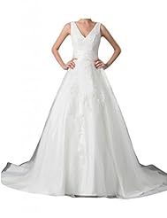 V-neck Charmeuse Natural   Waistline Spaghetti Strap Wedding Dress 