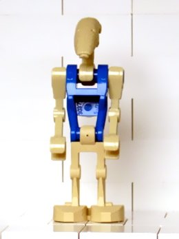 LEGO Star Wars Minifigur - Clone Wars - Battle Droid Pilot mit blauem Rumpf