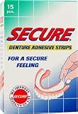 Secure Denture Adhesive Strips 15 PCS