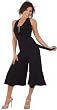 Sexy Club Casual Capri Jumper with Bandeau Top from Hot Fash Pants - MINX Black