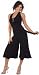 Sexy Club Casual Capri Jumper with Bandeau Top from Hot Fash Pants - MINX Black