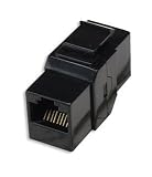 Intellinet, RJ45 Female to Female UTP CAT.6 Keystone Coupler, Black