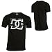DC Young Men's Center D Short Sleeve Tee,Black,Small