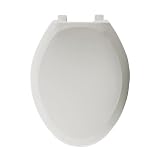 Bemis 1200TC062 Plastic Elongated Toilet Seat, Ice Grey