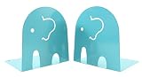 Kids Fun Elephant Non-Skid Metal Bookends 4 3/4
