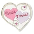 Finders Key Purse Best Friends Heart Key Chain