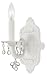 Crystorama 5201-WW-CLEAR Paris Flea Market Collection 1-Light Wall Sconce, Wet White Finish with Cle