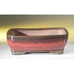 Bonsai Boy's Ceramic Bonsai Pot - Rectangle<br>8.0" x 6.25" x 2.5"