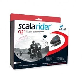 Cardo Systems - Scala Rider Q2 - Micro Casque sans fil - Bluetooth 2.0 - Version micro pastille
