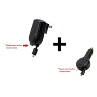 High Quality Air-Fi AF32 Bluetooth Headphones Retractable Car Charger Adapter / Home Travel Charger Bundle