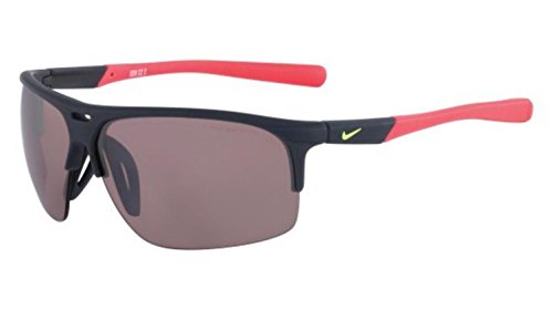 Nike EV0801-060 Run X2 S E Sunglasses (One Size), Matte Dark Magnet Grey/Hyper Punch, Max Speed Tint Lens