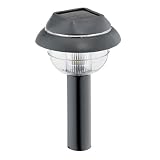 Malibu Outdoor One-Light Tier Light, Black with Crystal Globe, 4-Pack #LZ3W4