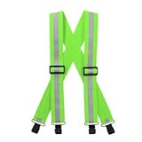 Reflective Suspenders Neon Green
