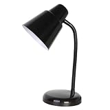 Home Design Desk Lamp With Flexible Goose Neck (Black) ~ Lightaccents