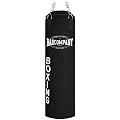 Profi Canvas Boxsack schwarz 100 x 30cm ungef�llt inkl. Heavy Duty Vierpunkt-Stahlkette
