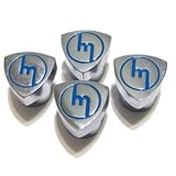 Rotor Valve Stem Caps - M Logo - Blue