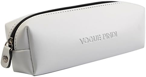 Pindi Makeup Brush Cosmetics Pen Pencil Stationery Storage Pouch Bag Case Holder (White)
