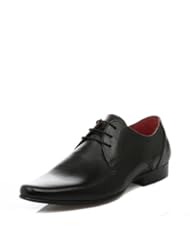 Shoes: Red Tape Mens Black Thorley Leather Shoes -UK 11