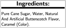 Monin Butterscotch Flavor Syrup, 750 Milliliter -- 12 per case.