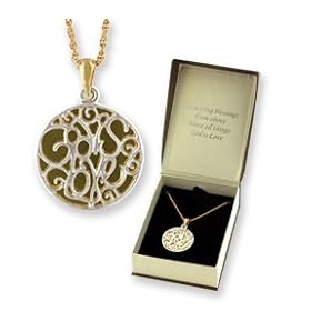 God Is Love Round Necklace