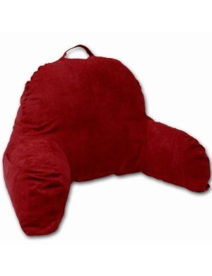 Lalabe Microsuede Bedrest Pillow - Red
