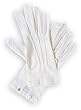 White Cotton Gloves with Snap - Adult Std.