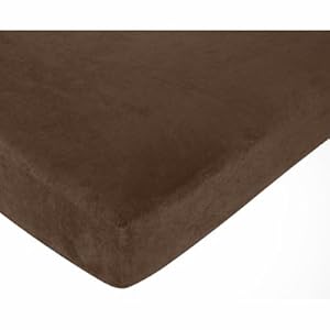 Western Cowgirl Fitted Crib Sheet For Baby And Toddler Bedding Sets By Jojo - Solid Chocolate Microsuede