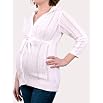 Motherhood Maternity: 3/4 Sleeve Pointelle Maternity Hoodie