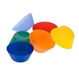 MIU Mini Size Silicone-Cupcake Baking-Cups, 24-Pack