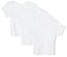 SpaSilk 100% Cotton Lap Shoulder 3-Pack T-Shirt - Newborn