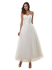 Plus Size A-line Lace Ruched Open-Back Sleeveless Tulle Tea Length Sweetheart  Dress