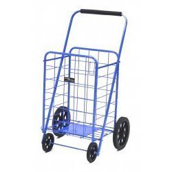 Laundry/shopping Folding Cart JUMBO - (BLUE)