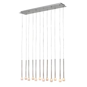 Eglo 86804A Felini-1, Nickel-Frosted, 12-Light Pendant Light Fixture